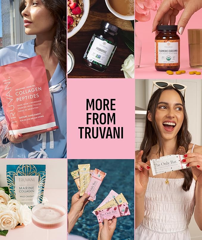 Truvani Vegan Pea Protein Powder | Strawberry | 20g Organic Plant Based Protein | 20 Servings | Keto | Gluten & Dairy Free | Low Carb | No Added Sugar
