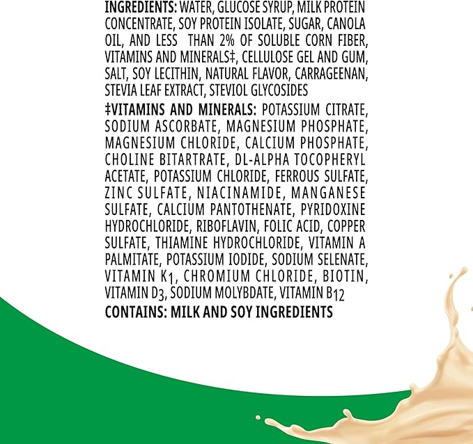 BOOST High Protein with Fiber Ready to Drink Complete Nutritional Drink, Caramel, 8 fl oz Bottle, 24 Pack