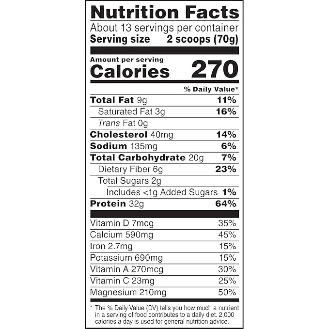 Muscle Milk Genuine Protein Powder, Chocolate, 1.93 Pounds, 13 Servings, 32g Protein, 2g Sugar, Calcium, Vitamins A, C & D, NSF Certified for Sport, Energizing Snack, Packaging May Vary