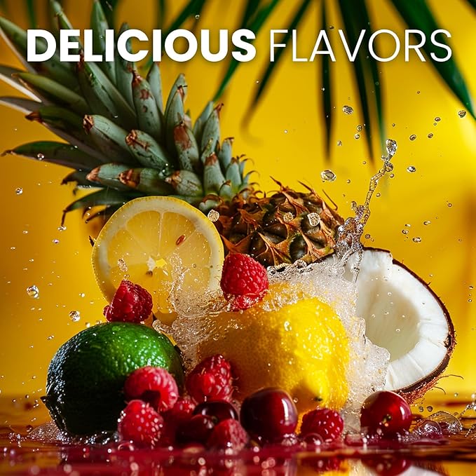 Keto Vitals Tropical Keto Electrolytes Powder No Sugar - Keto Electrolytes Stickpacks with Potassium, Magnesium, Sodium, & Calcium - Sugar Free Electrolyte Drink Mix & Hydration Powder, 30 Serving