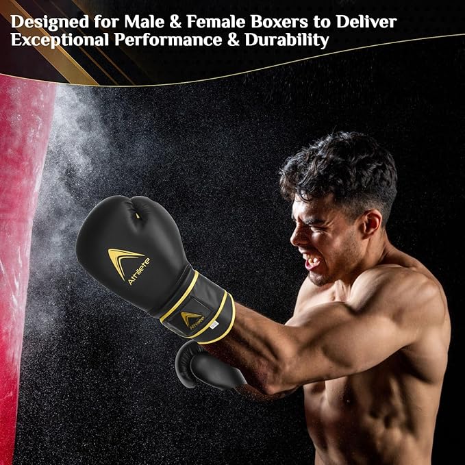 Durable and Comfortable Boxing Gloves Men and Boxing Gloves Women, Extra Thick Padding for Beginner Boxers and Training Fitness, Ideal for Both Men Boxer and Women Boxer