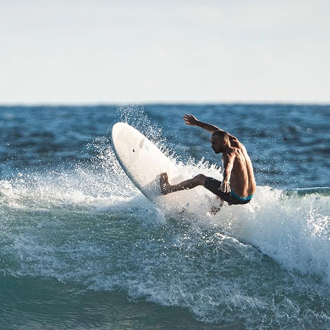 TAHE 7'2" Comet Tough-Tec Surfboard – Durable, Lightweight & Easy to Progress On | Stable, Forgiving Ride for Beginner to Intermediate Surfers | Made in France for Long-Lasting Performance