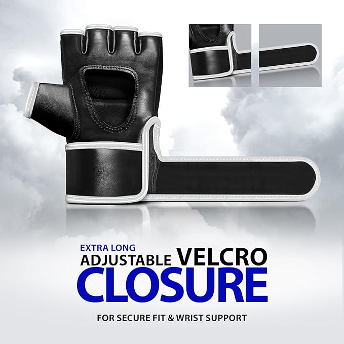 DXM SPORTS MMA Gloves for Men & Women, Martial Arts Bag Gloves, Kickboxing Gloves with Open Palms, Boxing Gloves for Punching Bag, Sparring, Muay Thai, MMA