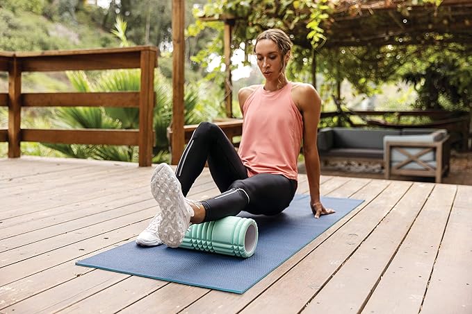 TriggerPoint Grid 1.0 Foam Roller - 13" Multi-Density Massage Roller for Deep Tissue & Muscle Recovery - Relieves Tight, Sore Muscles & Kinks, Improves Mobility & Circulation - Targets Key Body Parts