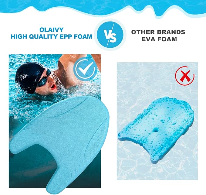 EPP Swimming Kickboard, Training Board, with Ultra-Lightweight and Great Buoyancy for Swimming Lessons, Lap Swimming, Water Aerobics