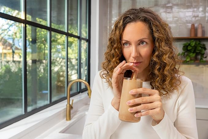 Amy Myers MD Paleo Protein Powder - Mocha Latte, 20 Servings - Collagen-Based Gut Function Support - Gluten-Free & Non-Dairy Protein Supplement