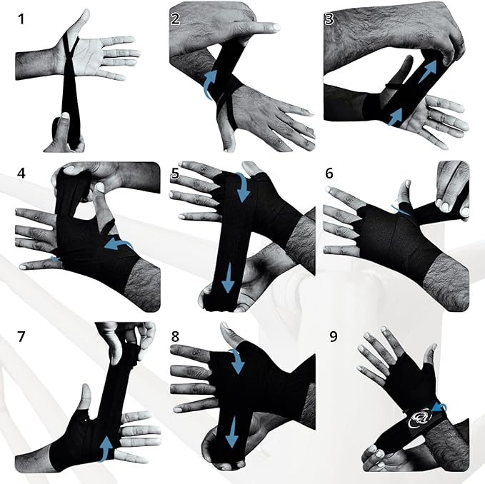 Boxing Hand Wraps, 180 Inches Long, 2-Pack, Perfect for Boxing, MMA, Kickboxing