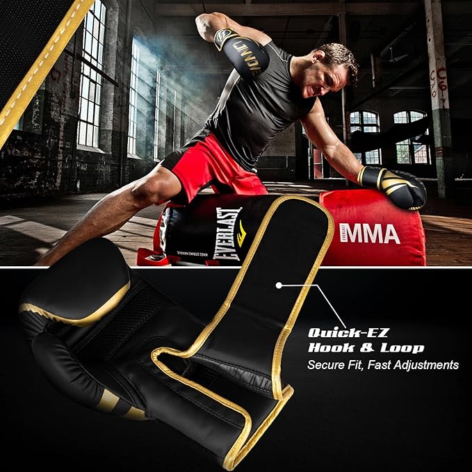 Boxing Gloves for Men & Women, Sparring Training Gloves for Boxing, Kickboxing, Muay Thai, MMA, Heavy Bag Workout Gloves with Multi-Layer Padding, Secure Fit, 10 12 14 16 oz