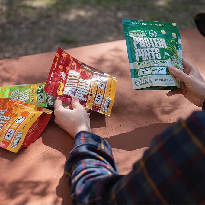 Twin Peaks Protein Puffs & Italian Dressing Starter Pack – Low Carb, Keto-Friendly, High Protein, Gluten-Free Snack