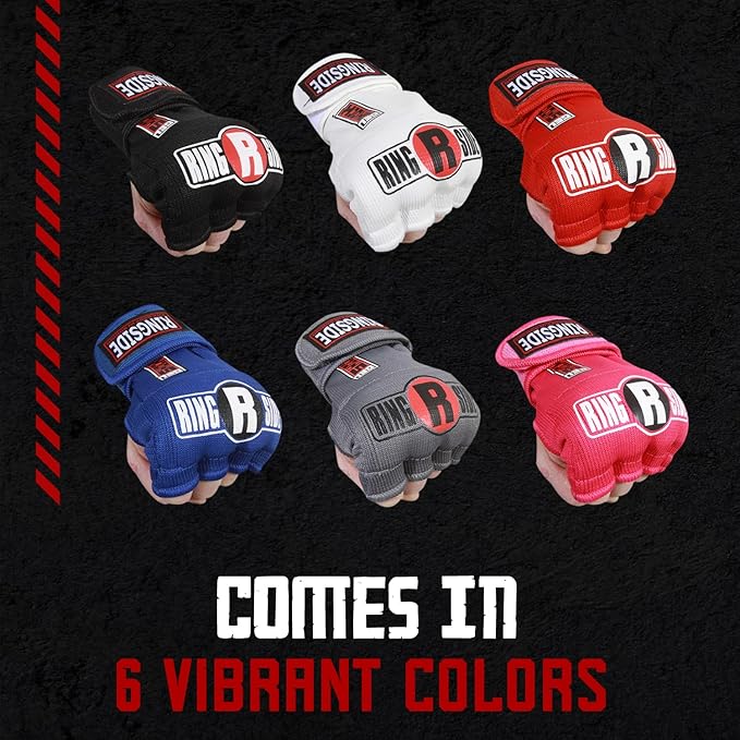Ringside Gel Shock Quick Wraps, Impact-Absorbing Hand Wraps with Secure Support, Ideal for Boxing, MMA, Muay Thai, and Martial Arts, Inner Boxing Gloves for Men and Women