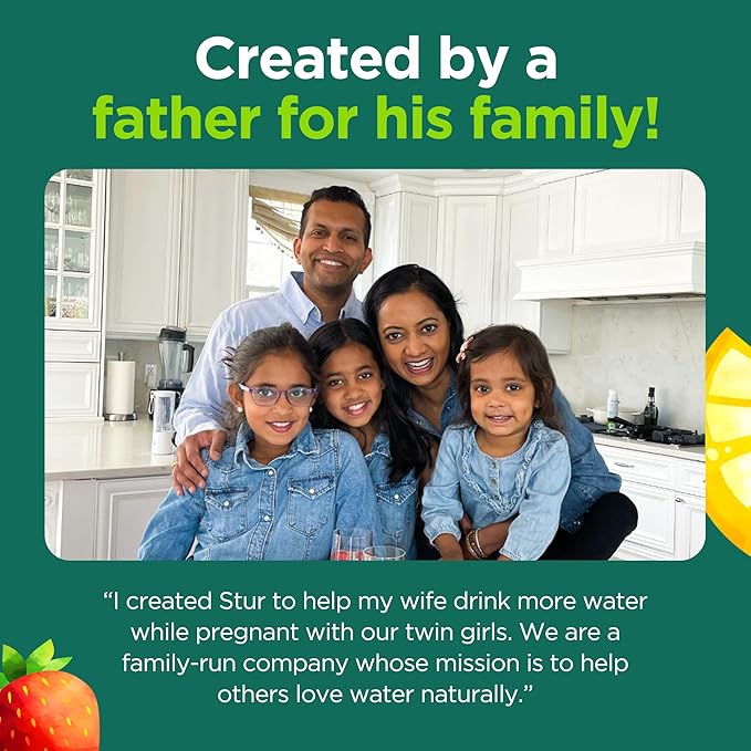 Stur Liquid Water Enhancer | Black Cherry | Naturally Sweetened | High in Vitamin C & Antioxidants | Sugar Free | Zero Calories | Keto | Vegan | 5 Bottles, Makes 120 Drinks