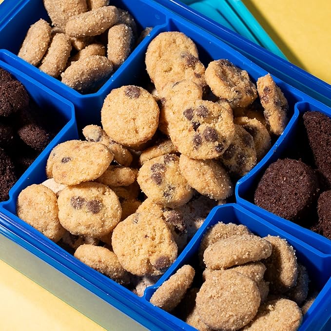 HighKey Cookies Variety Pack - 6.75oz Low Carb No Added Sugar 3-Pack Chocolate Chip Cookie, Snickerdoodle, Brownie Bites Low Carb Gluten Free Diabetic Snack Diet Friendly Food Sweets