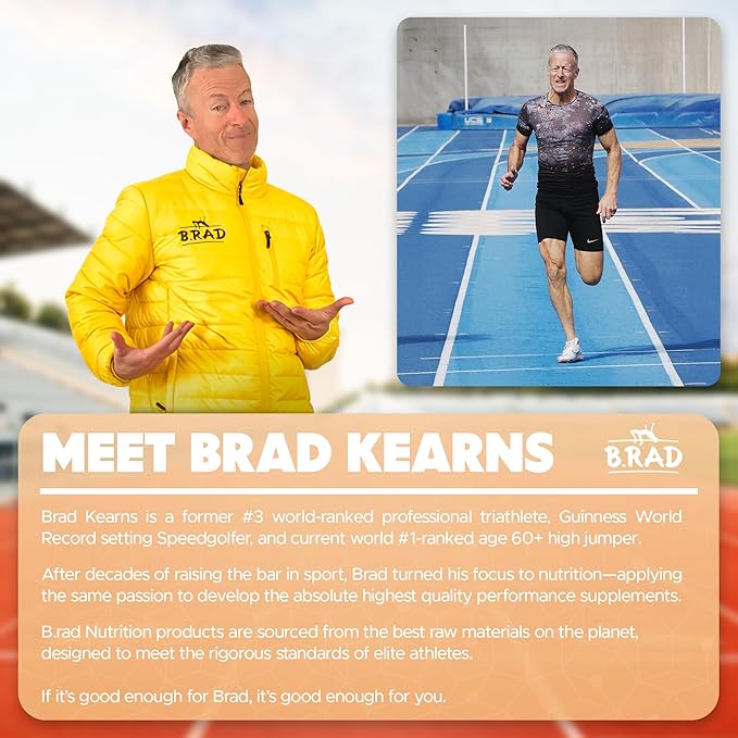 B.rad Superfuel - Grass Fed Whey Protein Isolate Boosted with Creatine | Ultra-Pure, All-Natural Clean Ingredients | 2 Pounds | 100% USA Sourced | Peanut Butter