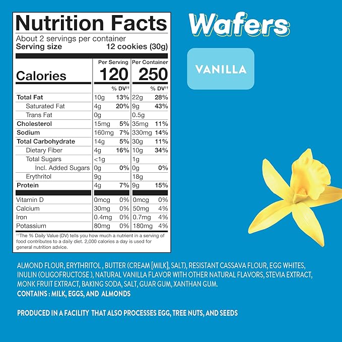 HighKey Sugar Free Cookies Variety Pack - 6.0oz Keto Snacks Zero Carb No Sugar 3-Pack Chocolate Chip Cookie, Snickerdoodle,Vanilla Wafers Low Carb Gluten Free Diabetic Snack Diet Friendly Food Sweets