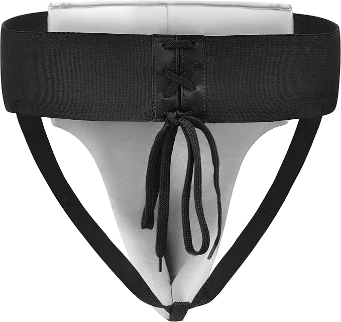 RDX Groin Protector for Boxing, Muay Thai, Kickboxing and MMA Training, Maya Hide Leather Abdo Gear for Martial Arts , SATRA Approved Abdominal Guard for Karate and Taekwondo