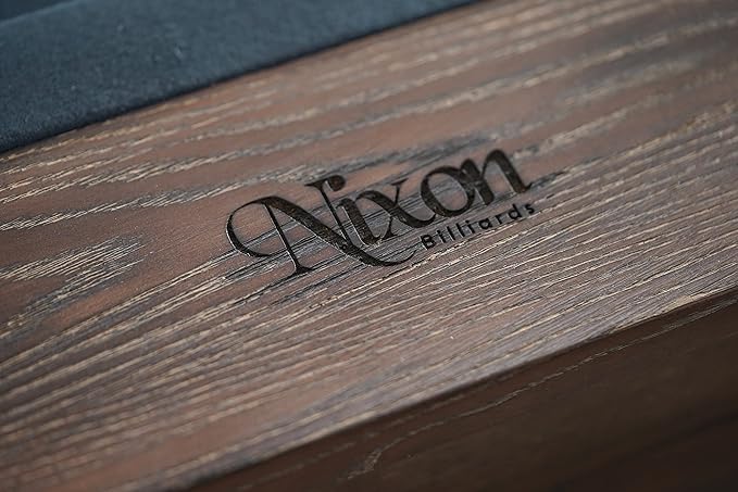 Nixon Billiards - Hunter Slate Billiard Pool Table (Wood Leg) - Brushed Walnut - 8FT - White Glove Installation