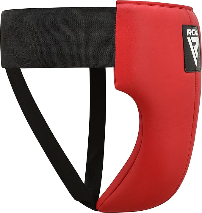 RDX Groin Protector for Boxing, Muay Thai, Kickboxing and MMA Training, Maya Hide Leather Abdo Gear for Martial Arts , SATRA Approved Abdominal Guard for Karate and Taekwondo