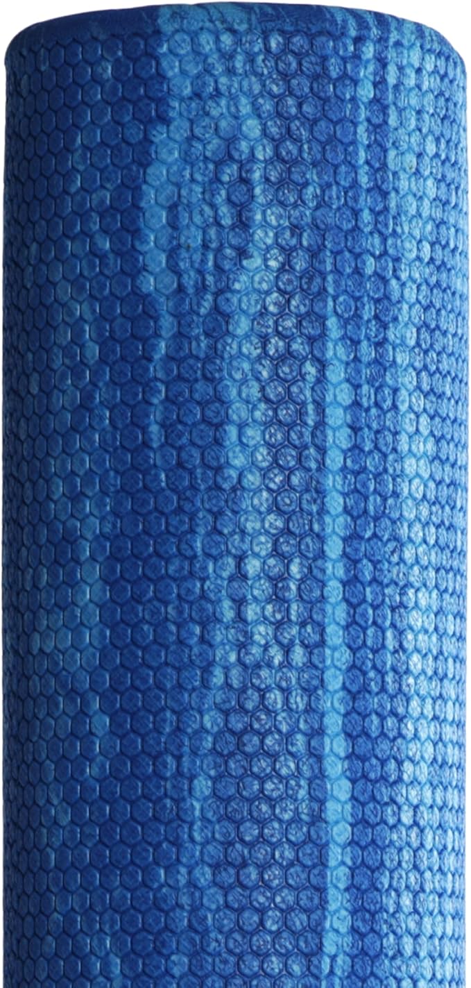 OPTP PRO-Roller Soft Density Foam Roller – Low Density Soft Foam Roller for Physical Therapy, Pilates, Yoga Foam Roll Exercises, and Muscle Recovery - Blue 36" x 4"