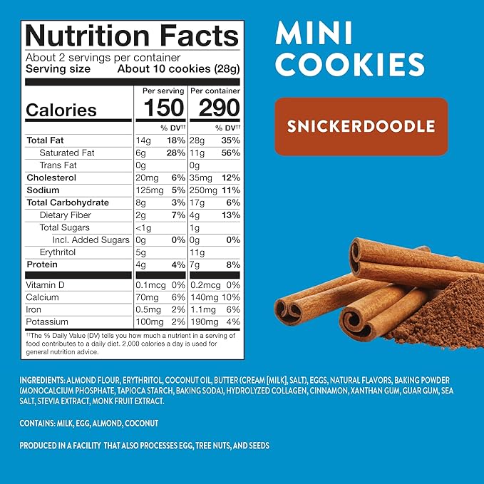 HighKey Sugar Free Cookies Variety Pack - 6.0oz Keto Snacks Zero Carb No Sugar 3-Pack Chocolate Chip Cookie, Snickerdoodle,Vanilla Wafers Low Carb Gluten Free Diabetic Snack Diet Friendly Food Sweets