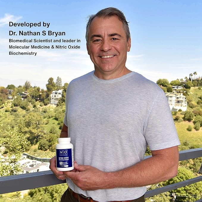 Nitric Oxide Lozenges - 60 Count - Nitric Oxide Supplement for Heart Health, Circulation, Energy, Blood Flow, Oxygenation, Healthy Blood Pressure, Cardiovascular Support for Men & Women