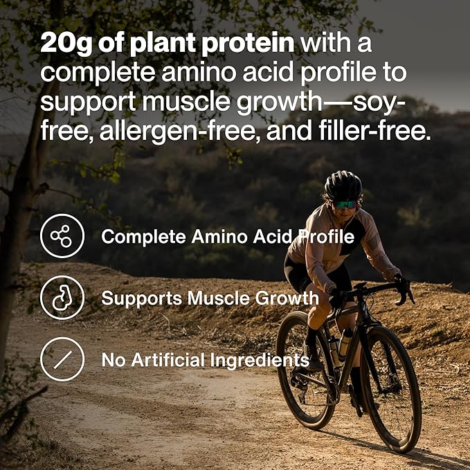 Momentous Vegan Protein Powder - 20 g Plant-Based Protein - NSF Certified for Sport - Gluten-Free - Non-GMO - 22 Servings for Essential Everyday Use - Vanilla Spice