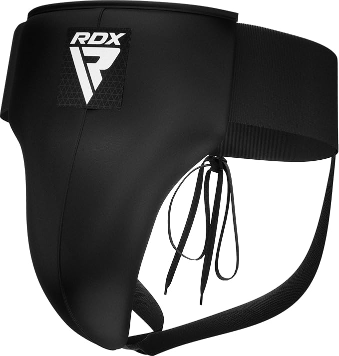 RDX Groin Protector for Boxing, Muay Thai, Kickboxing and MMA Training, Maya Hide Leather Abdo Gear for Martial Arts , SATRA Approved Abdominal Guard for Karate and Taekwondo