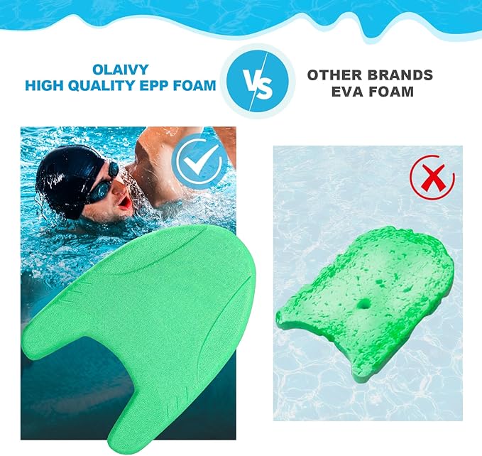 EPP Swimming Kickboard, Training Board, with Ultra-Lightweight and Great Buoyancy for Swimming Lessons, Lap Swimming, Water Aerobics