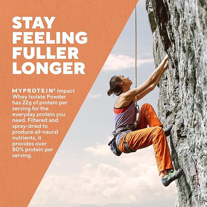 Myprotein Impact Whey Protein Isolate, 2.2 Lbs (30 Servings) Chocolate Brownie, 25g Protein & 6g BCAA Per Serving, Gluten-Free Shake for Muscle Strength & Recovery