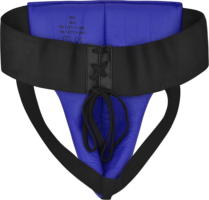 RDX Groin Protector for Boxing, Muay Thai, Kickboxing and MMA Training, Maya Hide Leather Abdo Gear for Martial Arts , SATRA Approved Abdominal Guard for Karate and Taekwondo