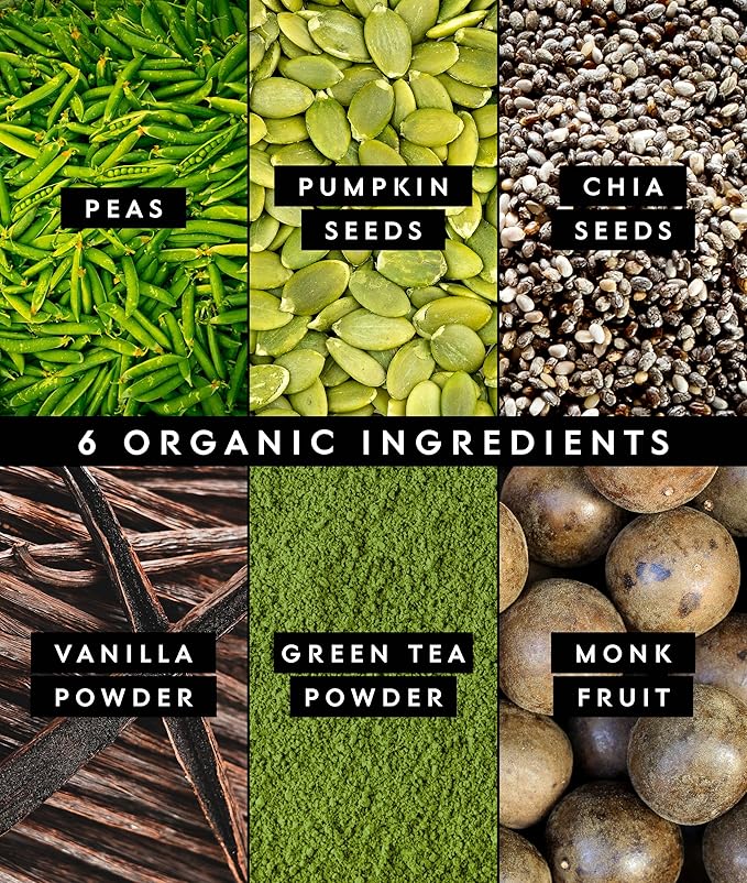 Truvani Vegan Pea Protein Powder | Matcha | 20g Organic Plant Based Protein | 10 Servings | Keto | Gluten & Dairy Free | Low Carb | No Added Sugar