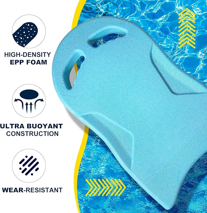 Swimming Kickboard, Lightweight and High Buoyancy Swim Training Board for Swimmers, Durable EPP Material, Ideal for Pool Exercise and Swimming Lessons