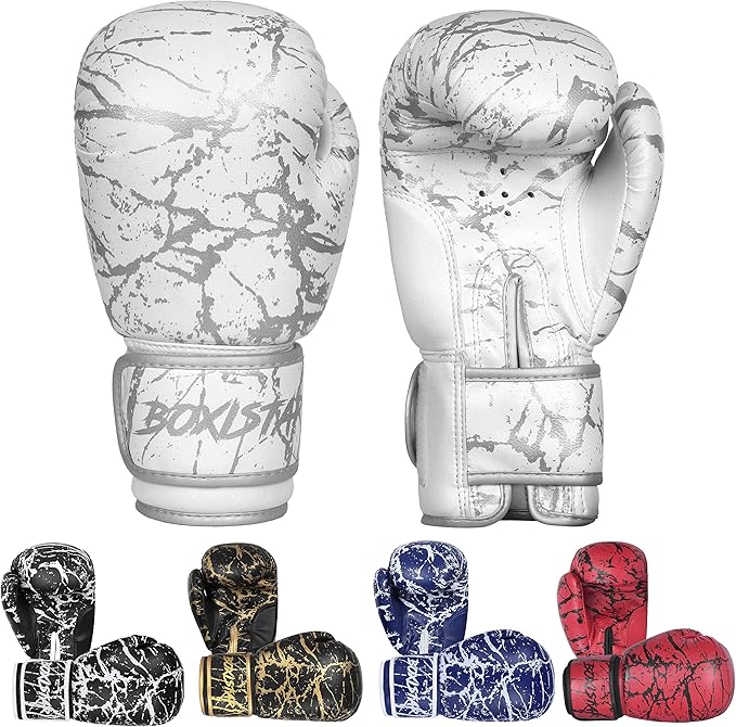 Boxistar Boxing Gloves - Men's & Women's, 8 oz to 16 oz with Optimal Padding