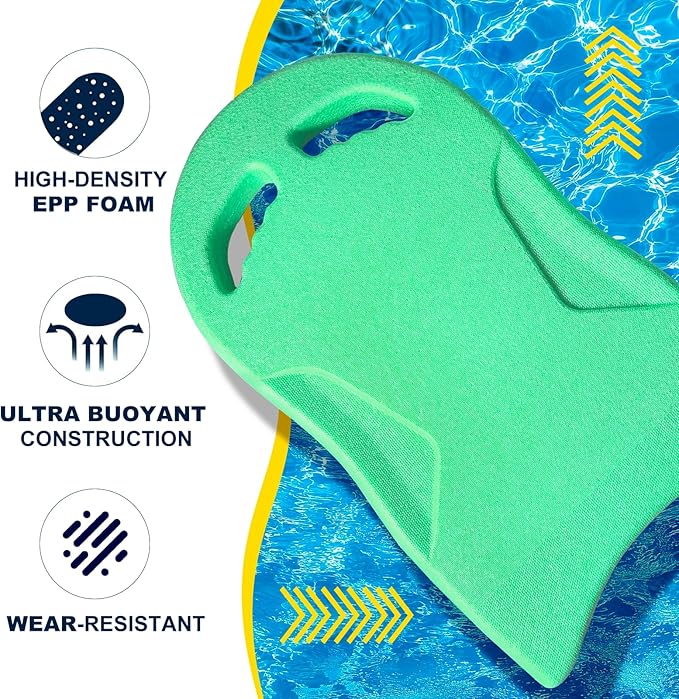 Swimming Kickboard, Lightweight and High Buoyancy Swim Training Board for Swimmers, Durable EPP Material, Ideal for Pool Exercise and Swimming Lessons