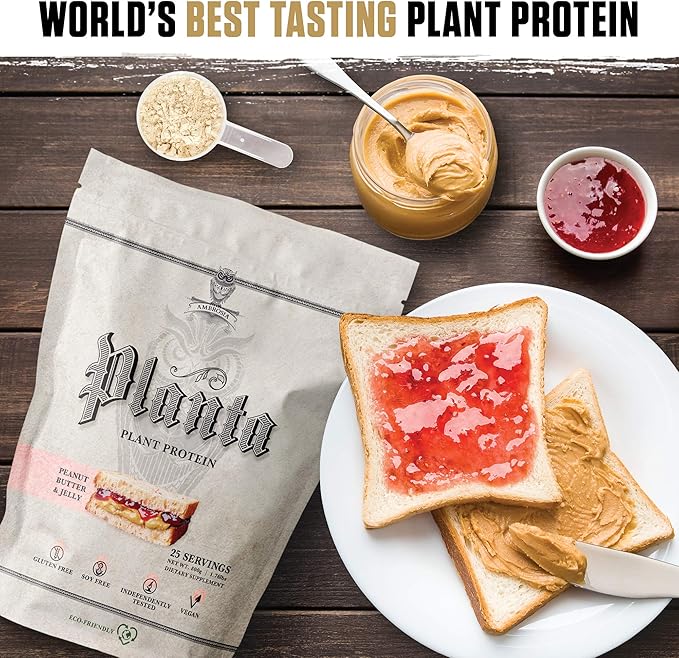 Ambrosia Planta - Premium Organic Plant-Based Protein (Peanut Butter & Jelly)