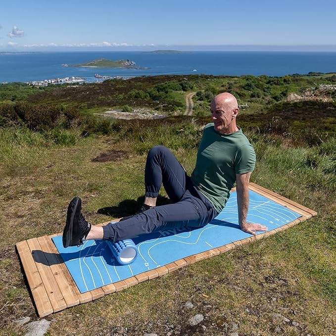 Hydrow Foam Roller for Exercise, Deep Tissue Massage, Muscle Recovery - (13-Inch), Blue