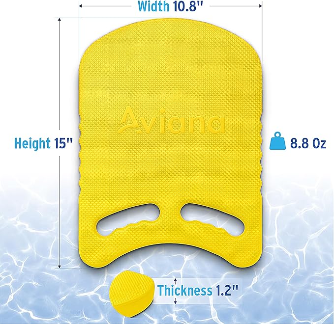 Junior Kickboard Buoy for Youth Children & Toddlers Swimming Aid & Exercise Training Board for Kids to Learn to Swim with Kick Boards in Pool BPA Free