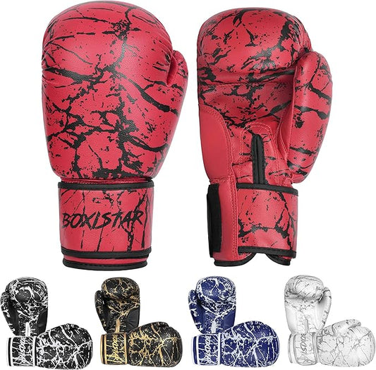 Boxistar Boxing Gloves - Men's & Women's, 8 oz to 16 oz with Optimal Padding