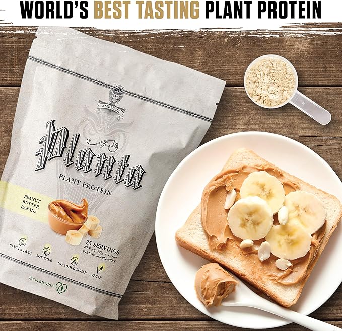Ambrosia Planta - Premium Organic Plant-Based Protein (Peanut Butter Banana)