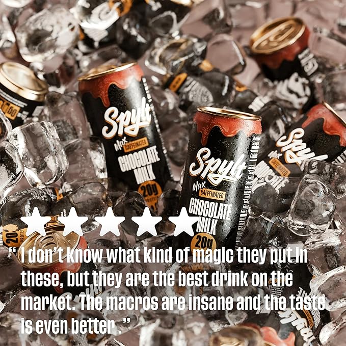 High Protein Max Chocolate Milk with 140mg Caffeine & 20g Protein - 90 Calories, Ready to Drink, Sugar Free, Lactose Free Milk, Perfect for Workout Recovery & Afternoon Pick Me Up - 12 Count