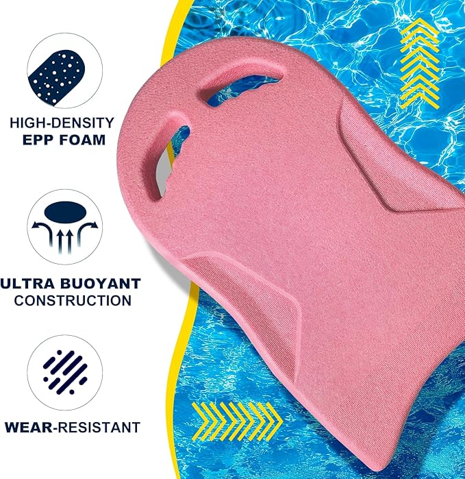 Swimming Kickboard, Lightweight and High Buoyancy Swim Training Board for Swimmers, Durable EPP Material, Ideal for Pool Exercise and Swimming Lessons
