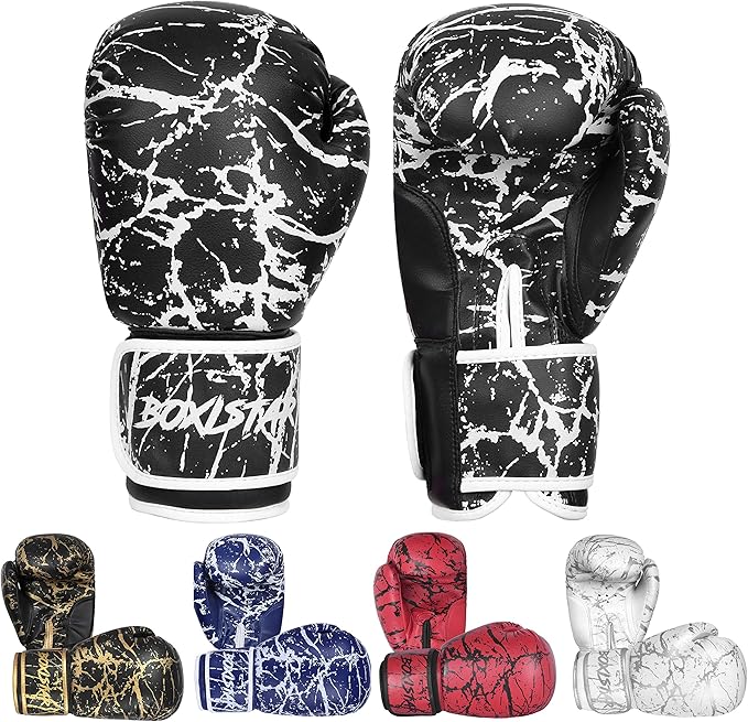 Boxistar Boxing Gloves - Men's & Women's, 8 oz to 16 oz with Optimal Padding