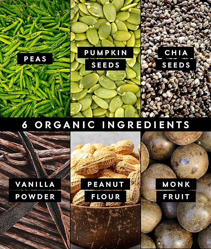 Truvani Vegan Pea Protein Powder | Peanut Butter | 20g Organic Plant Based Protein | 10 Servings | Keto | Gluten & Dairy Free | Low Carb | No Added Sugar