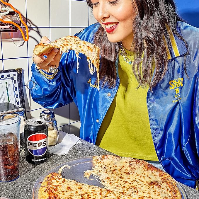 Pepsi Zero Sugar Cola Soda Pop, 7.5 Ounce Mini Cans, (10 Pack) (Packaging May Vary)