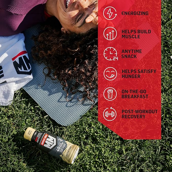 Muscle Milk Pro Advanced Nutrition Protein Shake, Knockout Chocolate, 11.16 Fl Oz (Pack of 12), 32g Protein, 1g Sugar, 16 Vitamins & Minerals, 5g Fiber, Workout Recovery, Energizing Snack, Packaging May Vary